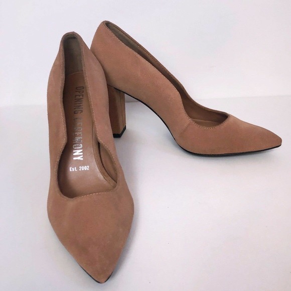 Opening Ceremony Tan Suede Heels - Picture 4 of 9